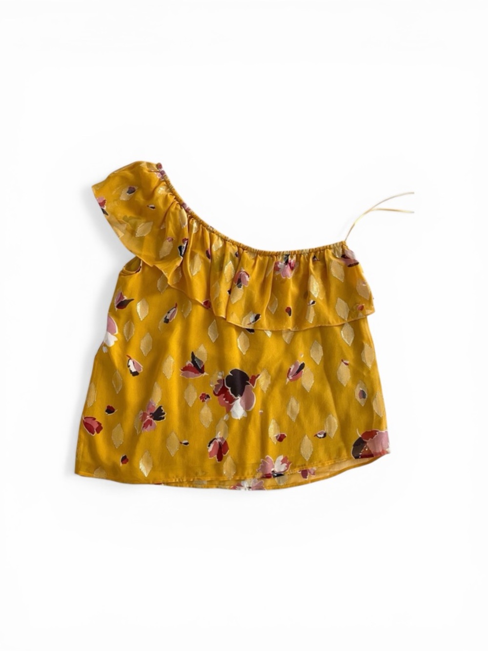 Sezane Adelie One Shoulder Silk Blouse - Picture 5 of 9
